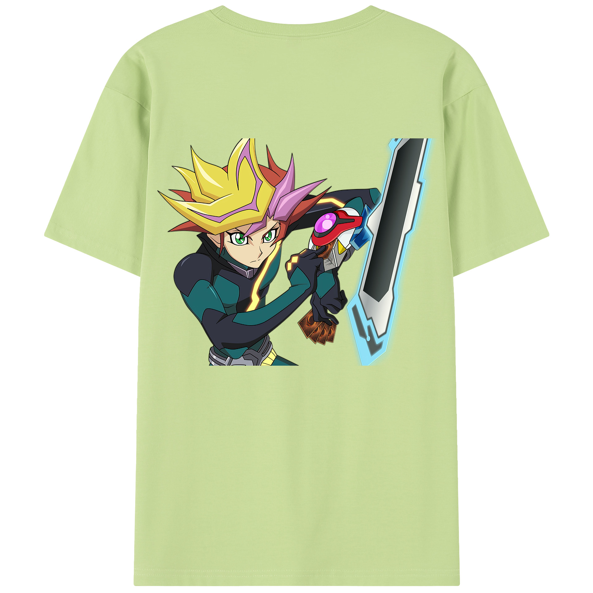 （画像用） 遊☆戯☆王 Yu-Gi-Oh! 綿100％半袖Tシャツ（背面プリント）